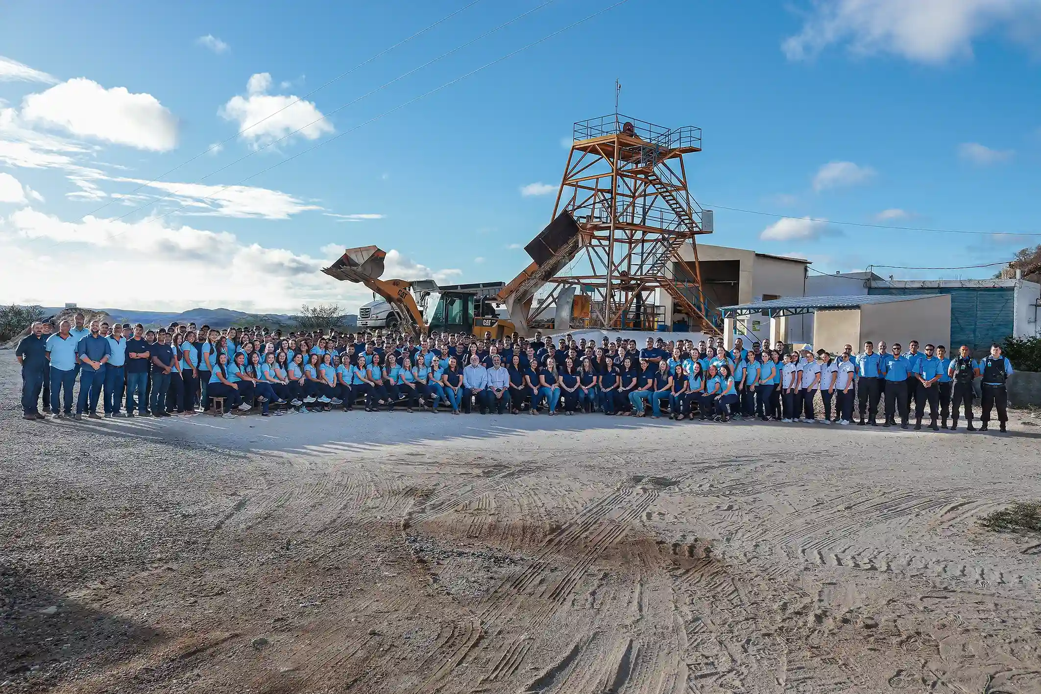 Equipe Brazil Paraiba Mine. Neste ano, a empresa contava com 200 colaboradores.